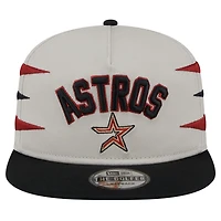 Casquette snapback Iron Golfer Houston Astros de New Era pour homme, couleur crème