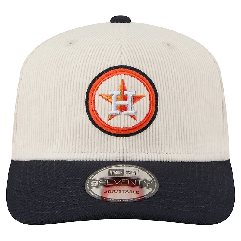 Men's New Era  Cream Houston Astros Loyal 9SEVENTY Adjustable Hat