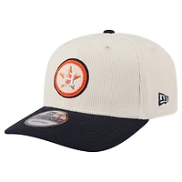 Men's New Era  Cream Houston Astros Loyal 9SEVENTY Adjustable Hat