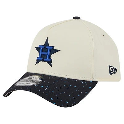 Casquette ajustable New Era 9FORTY crème pour homme des Astros de Houston
