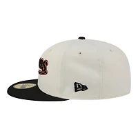 Men's New Era  Cream Houston Astros Two-Tone Stitch 59FIFTY Fitted Hat