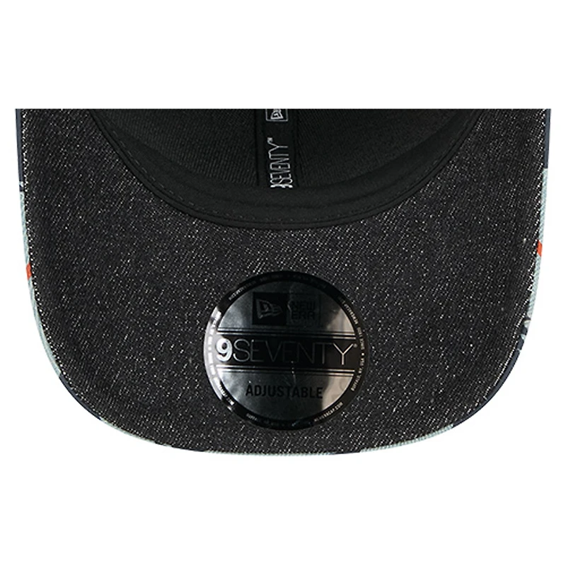 Men's New Era Denim/Navy Houston Astros Aztec Denim 9SEVENTY Adjustable Hat