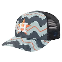 Men's New Era Denim/Navy Houston Astros Aztec Denim 9SEVENTY Adjustable Hat
