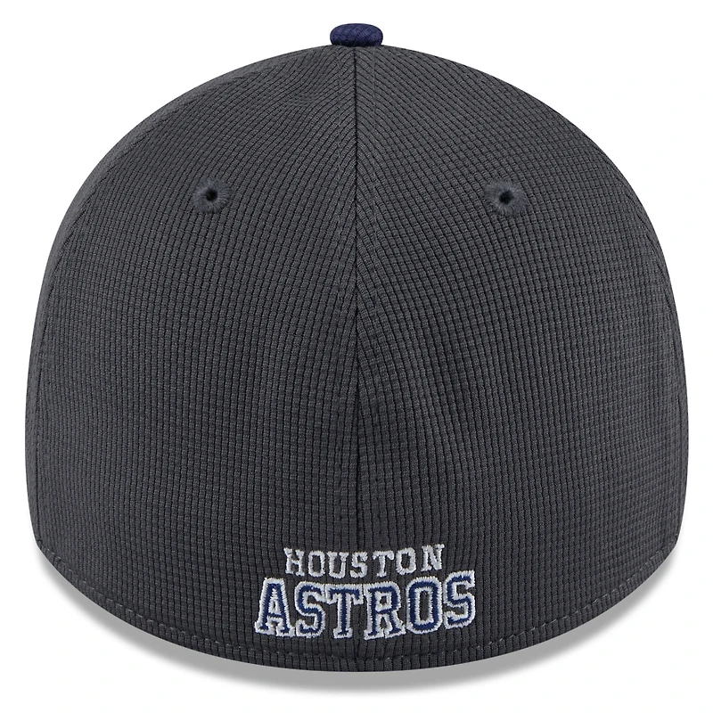Men's New Era  Gray/Navy Houston Astros 2025 Batting Practice 39THIRTY Flex Hat