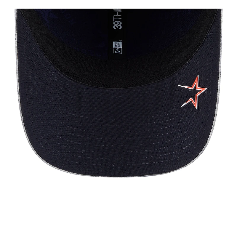 Men's New Era Gray Houston Astros 2025 MLB Clubhouse 39THIRTY Flex Hat