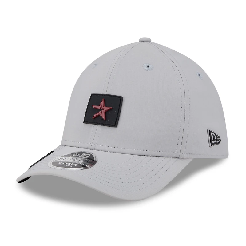 Casquette New Era Flex grise Houston Astros 2026 Clubhouse Alternate 39THIRTY pour homme