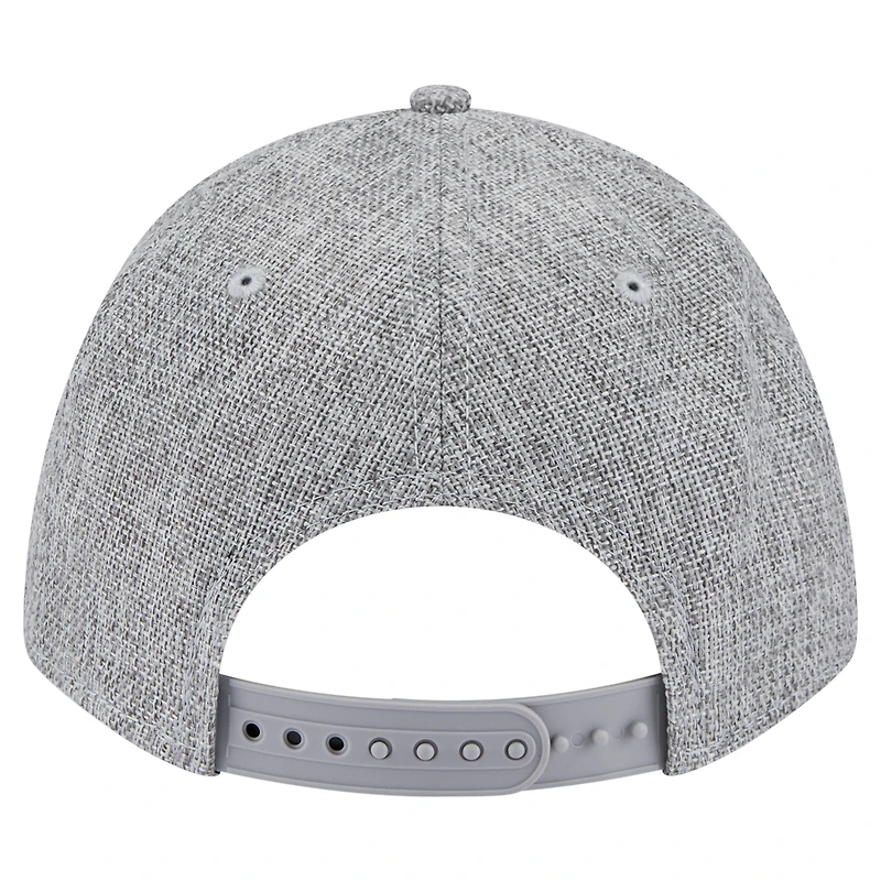 Men's New Era Gray Houston Astros Cotton Weave M-Crown A-Frame 9FORTY Adjustable Hat