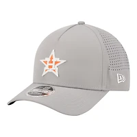 Casquette ajustable New Era grise Houston Astros Micro Logo 9FORTY M-Crown A-Frame pour homme