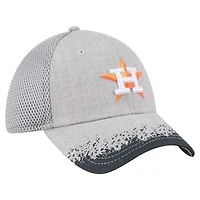 Men's New Era Gray Houston Astros Visor Paint Splatter 39THIRTY Flex Hat