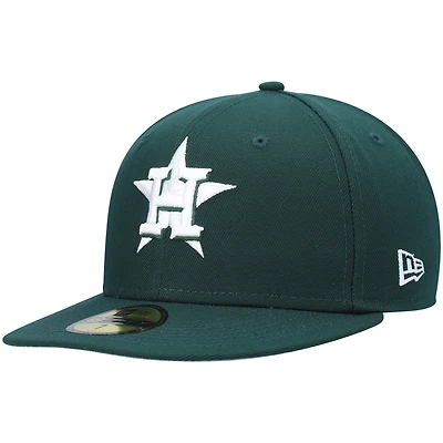 Casquette ajustée 59FIFTY avec logo blanc des Astros de Houston New Era pour homme