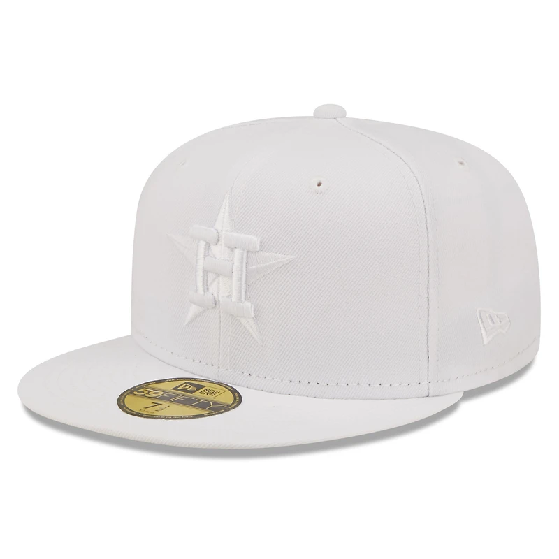 Men's New Era Houston Astros White on 59FIFTY Fitted Hat