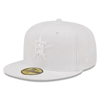 Men's New Era Houston Astros White on 59FIFTY Fitted Hat