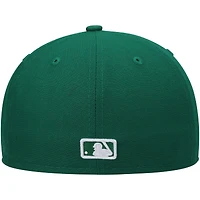 Casquette ajustée 59FIFTY Kelly Green Houston Astros pour homme New Era avec logo blanc