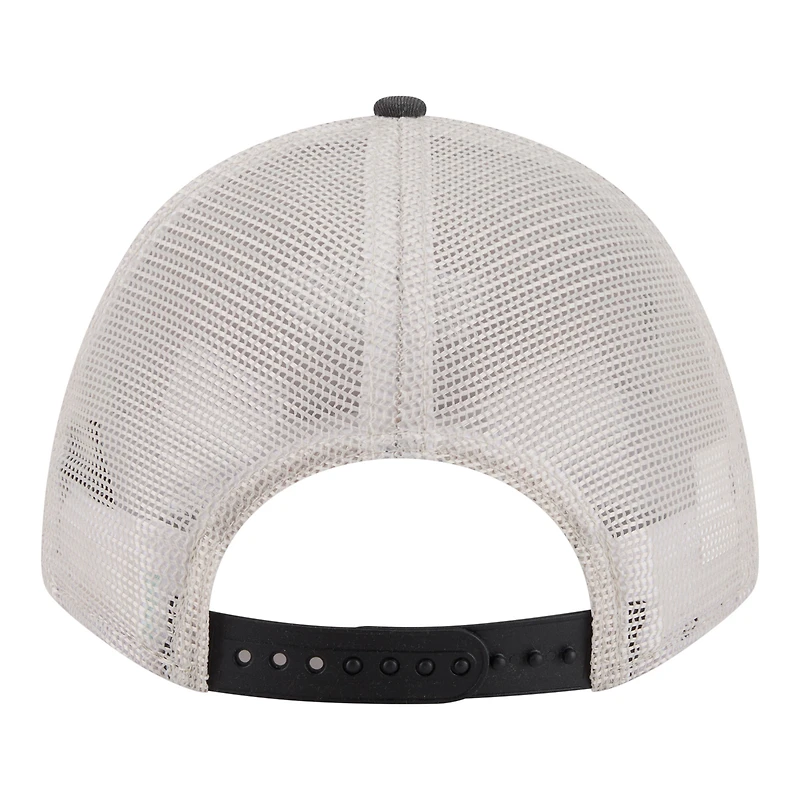 Casquette trucker ajustable New Era 9FORTY pour homme, beige clair/noir, Houston Astros, modèle Frayed M-Crown A-Frame.