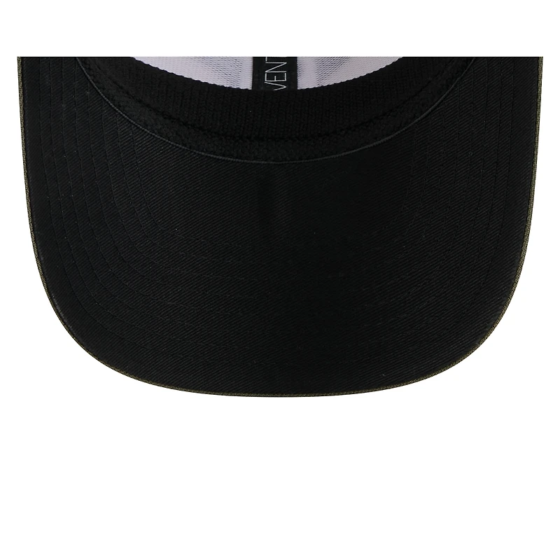 Casquette extensible à boutons-pression 9SEVENTY pour homme, motif Houston Astros 2025 Armed Forces Day, beige clair/olive, New Era