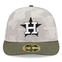 Men's New Era Light Beige/Olive Houston Astros 2025 Armed Forces Day Low Profile 59FIFTY Fitted Hat