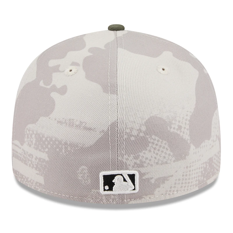 Men's New Era Light Beige/Olive Houston Astros 2025 Armed Forces Day Low Profile 59FIFTY Fitted Hat