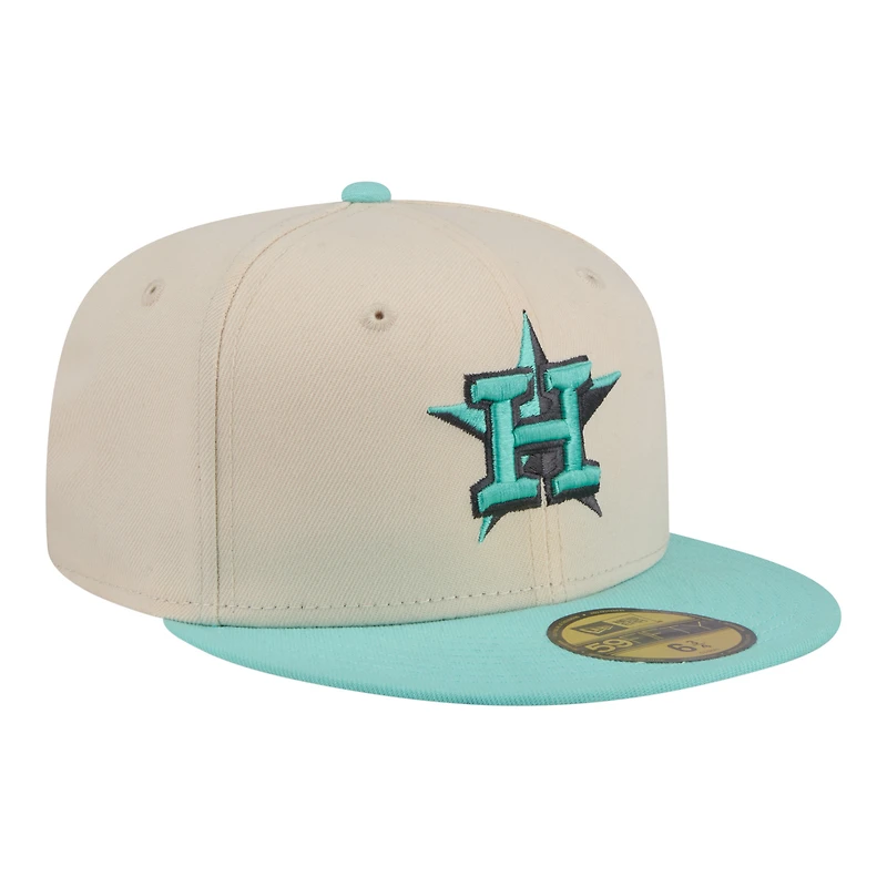 Men's New Era Turquoise/Charcoal Houston Astros Two-Tone Color Pack 59FIFTY Fitted Hat