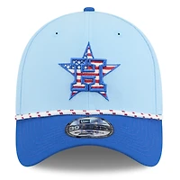 Men's New Era Light Blue/Blue Houston Astros 2025 Fourth of July 39THIRTY Flex Hat