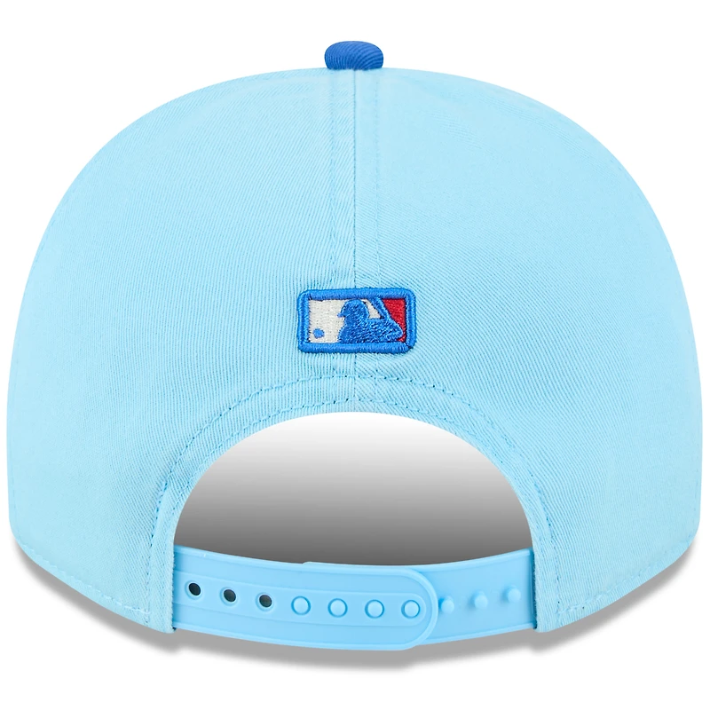 Casquette snapback golfeur New Era bleu clair/bleu pour homme des Astros de Houston 2025, 4 juillet