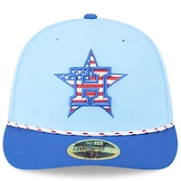 Men's New Era Light Blue/Blue Houston Astros 2025 Fourth of July Low Profile 59FIFTY Fitted Hat