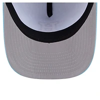Men's New Era  Light Blue Houston Astros Deep Water Pre-Curved 9FIFTY A-Frame Snapback Hat