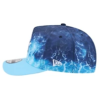 Men's New Era  Light Blue Houston Astros Deep Water Pre-Curved 9FIFTY A-Frame Snapback Hat