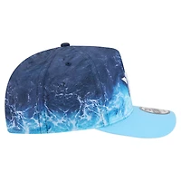 Casquette snapback New Era bleu clair Houston Astros Deep Water Pre-Curved 9FIFTY pour homme