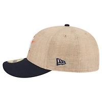 Men's New Era  Natural/Navy Houston Astros Twine 59FIFTY Fitted Hat