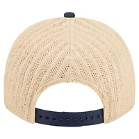 Casquette trucker ajustable New Era 9FIFTY à motif A-Frame, bleu marine/naturel, Houston Astros, grainée, pour homme