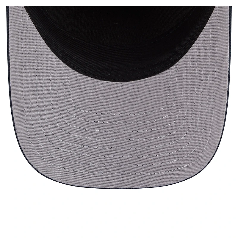 Men's New Era  Navy/Natural Houston Astros Grained 9FIFTY A-Frame Trucker Adjustable Hat