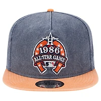 Men's New Era Navy/Orange Houston Astros 1986 MLB All-Star Game Pigment Dye Golfer Snapback Hat
