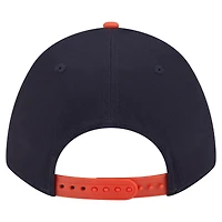 Casquette ajustable New Era 9FORTY A-Frame M-Crown bleu marine/orange des Astros de Houston pour homme