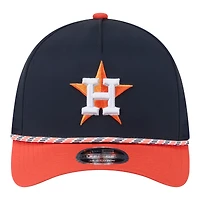 Men's New Era Navy/Orange Houston Astros Rope M-Crown A-Frame 39THIRTY Flex Hat