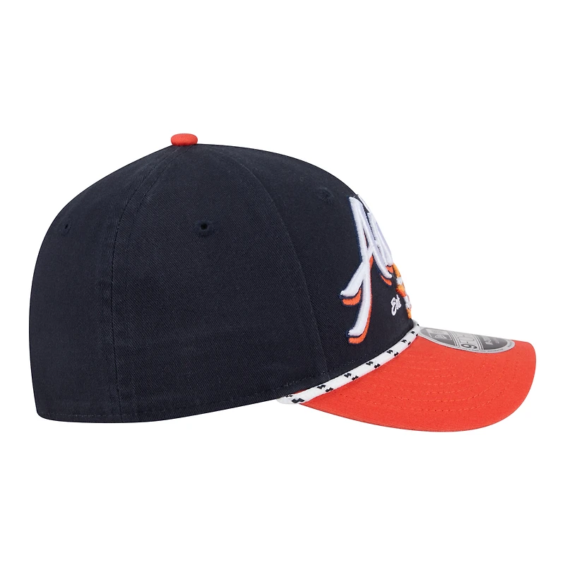 Men's New Era Navy/Orange Houston Astros Team Loyal 9FORTY M-Crown Adjustable Hat