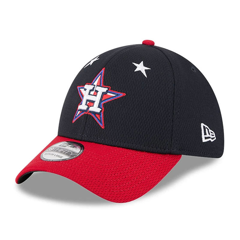 Men's New Era Navy/Red  Houston Astros 2025 MLB All-Star Game Workout 39THIRTY Flex Hat