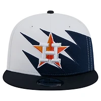 Men's New Era Navy/White Houston Astros Jagged 9FIFTY Snapback Hat