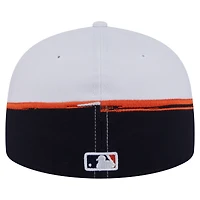 Men's New Era  Navy/White Houston Astros Paint Stroke 59FIFTY Fitted Hat