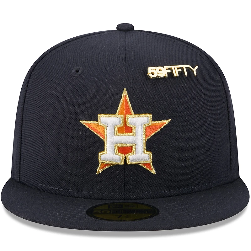 Men's New Era  Navy Houston Astros 2025 59FIFTY Day Fitted Hat with Pins