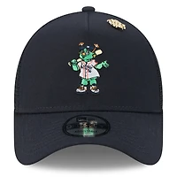 Men's New Era  Navy Houston Astros 2025 Big League Chew A-Frame 9FORTY Adjustable Trucker Hat