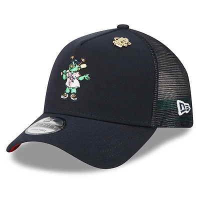 Casquette camionneur ajustable New Era 9FORTY bleu marine Houston Astros 2025 Big League Chew pour homme
