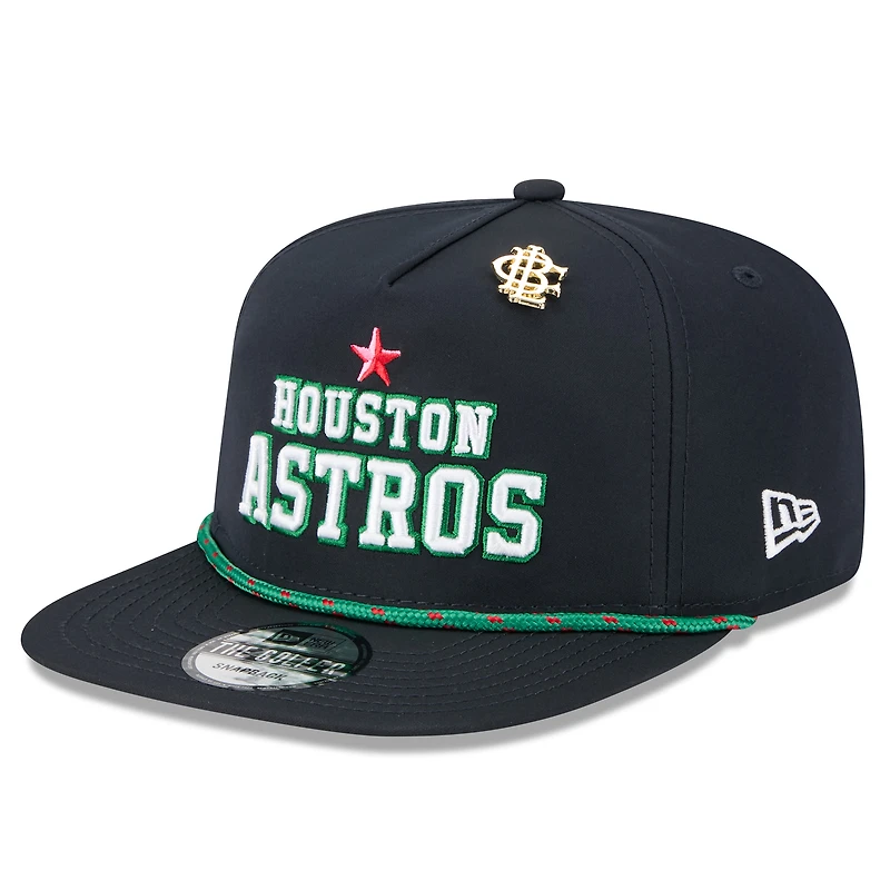 Men's New Era Navy Houston Astros 2025 Big League Chew Golfer Snapback Hat