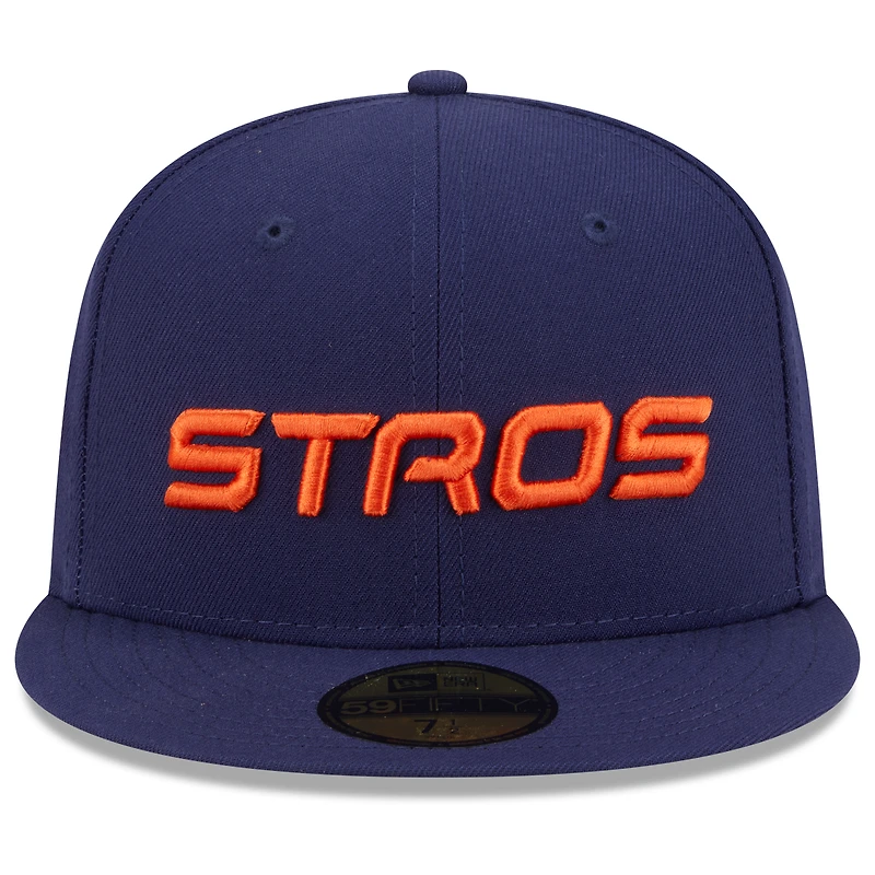 Casquette ajustée 59FIFTY City Connect 2025 des Astros de Houston pour homme New Era bleu marine