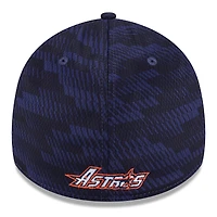 Men's New Era Navy Houston Astros 2025 MLB Clubhouse 39THIRTY Flex Hat