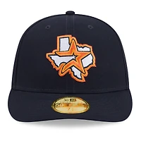 Men's New Era Navy Houston Astros 2026 Baseball Hall of Fame 59FIFTY Low Profile Fitted Hat