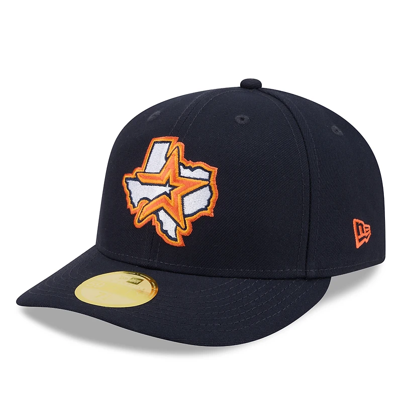 Men's New Era Navy Houston Astros 2026 Baseball Hall of Fame 59FIFTY Low Profile Fitted Hat