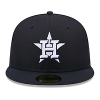 Casquette ajustée New Era bleu marine Houston Astros 2026 pour homme, modèle 59FIFTY.