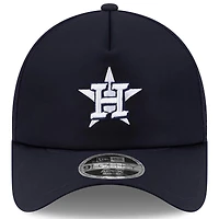 Men's New Era Navy Houston Astros 2026 Batting Practice Apex 9FORTY Adjustable Trucker Hat