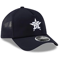 Casquette trucker ajustable New Era Apex 9FORTY bleu marine pour homme, Houston Astros 2026.