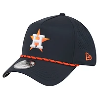 Men's New Era  Navy Houston Astros 39THIRTY A-Frame Perforated Flex Hat